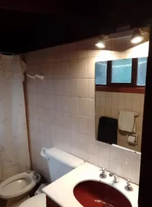 Cabaña La Ponderosa baño