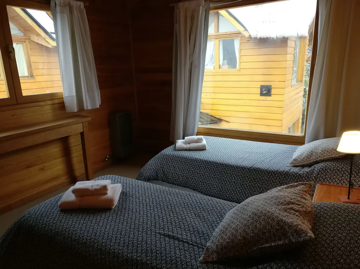 Cabañas Cuatro Estaciones dormitorio 2 camas