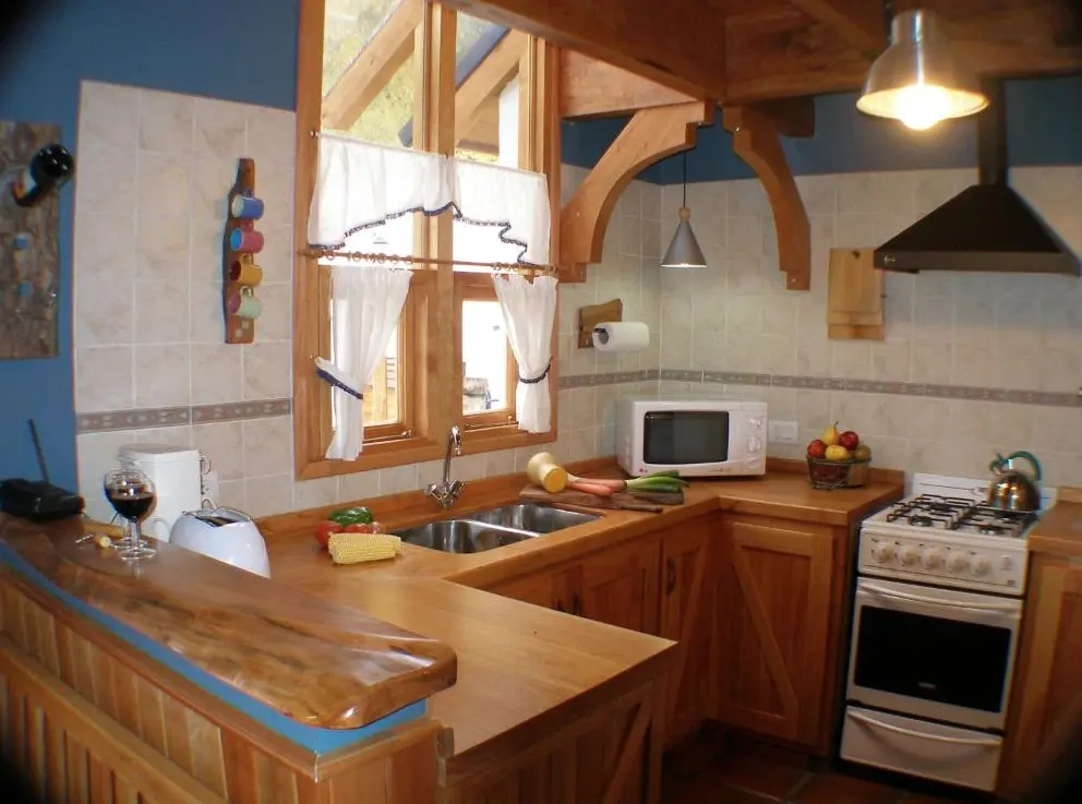 Cabañas Aitue cocina