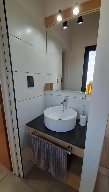 Cabañas Buena Vista antebaño con espejo