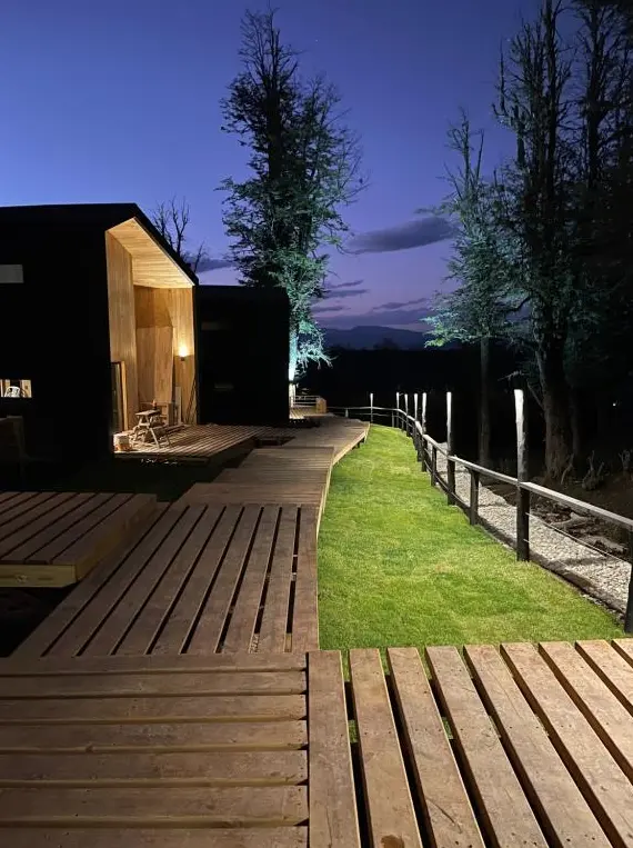 Cabañas Campo Base pasillo