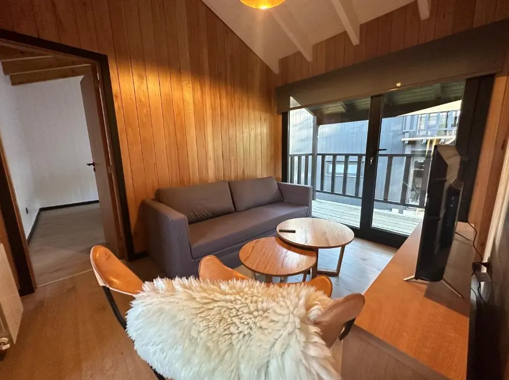 Cabañas Campo Base sala de estar