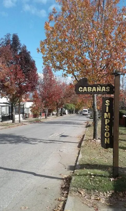 cartel de las cabañas simpson