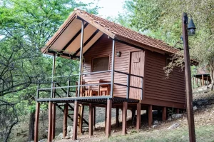 Camping Miami cabañas por fuera