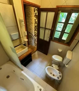 Cabañas Arehue baño entero