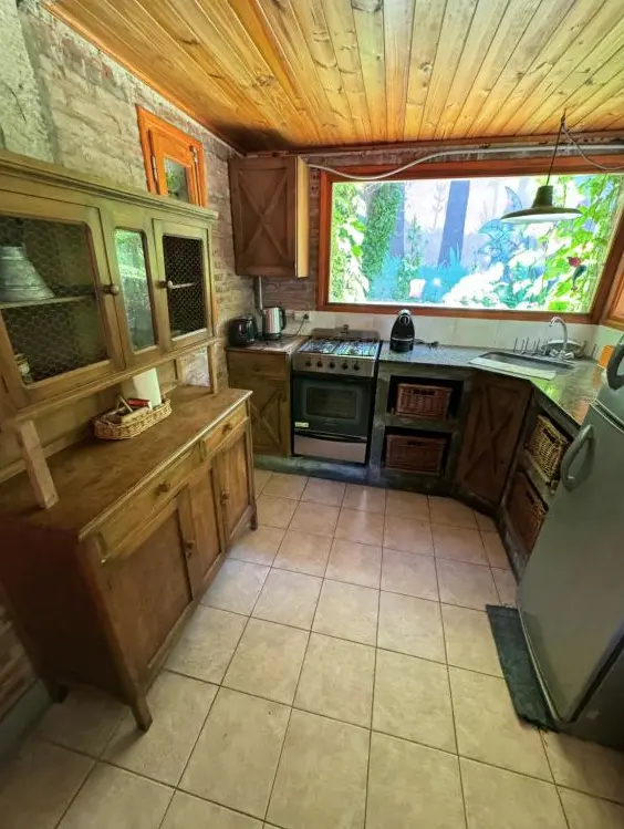 Cabañas Arehue cocina completa