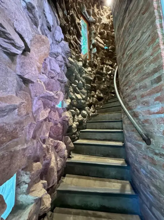 Cabañas Arehue escaleras