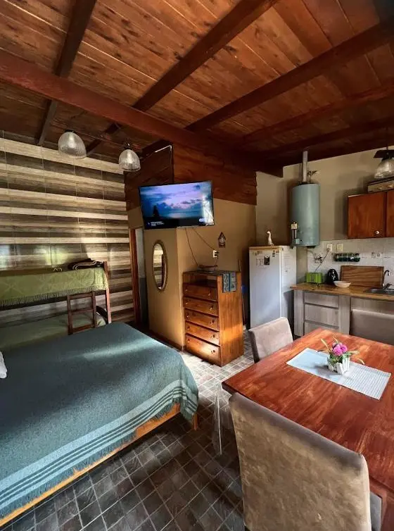 Cabañas Mechi camas en el comedor