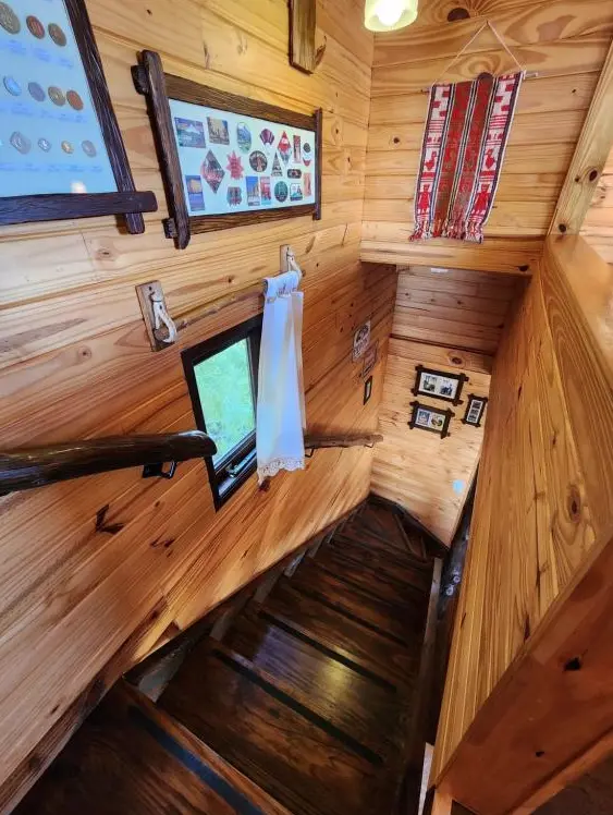 Cabañas Alechen escaleras