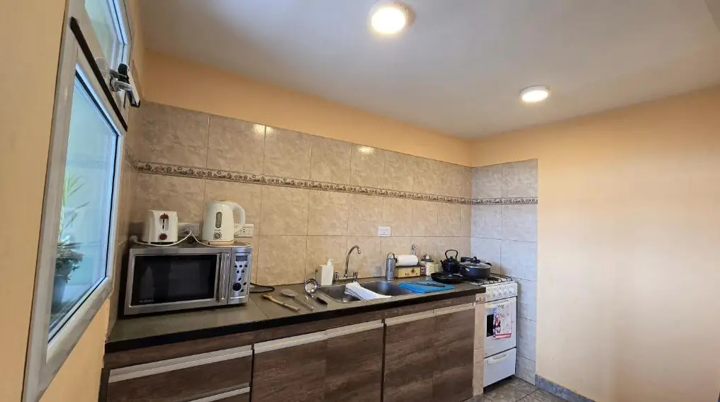 Cabañas El Amanecer cocina completa