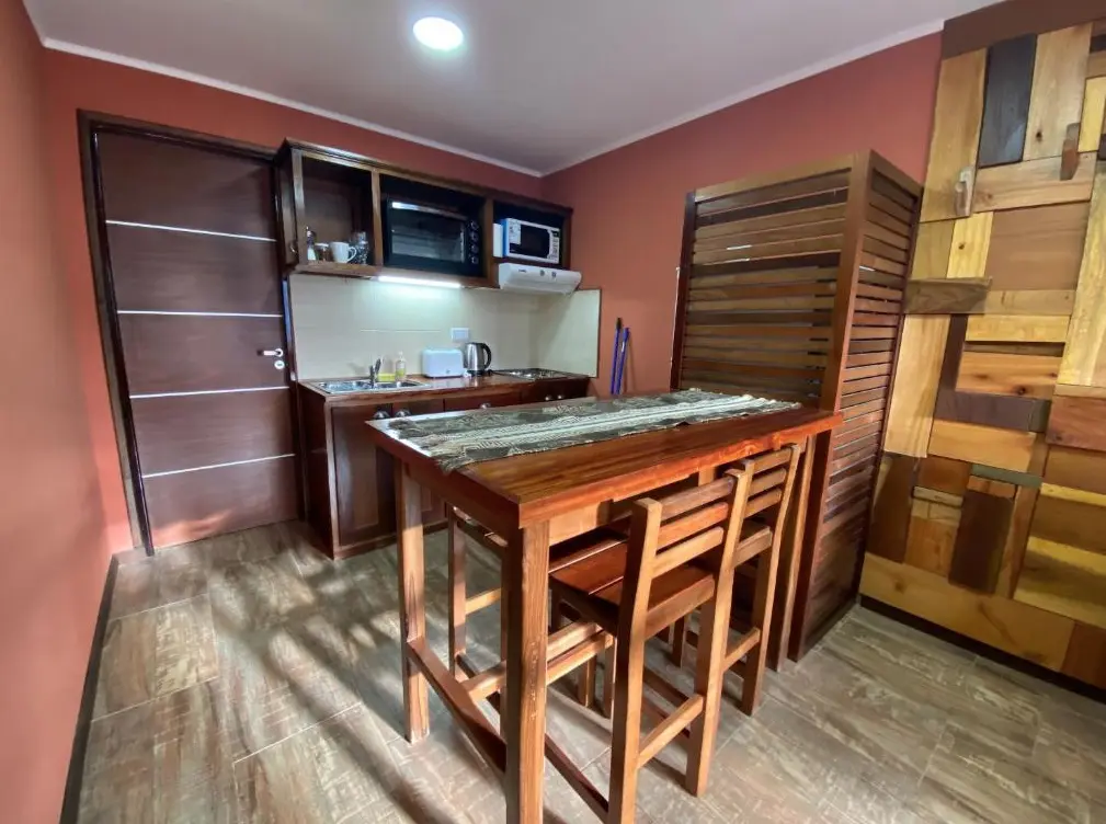 Cabañas Patagonia Austral Suites mesa para comer