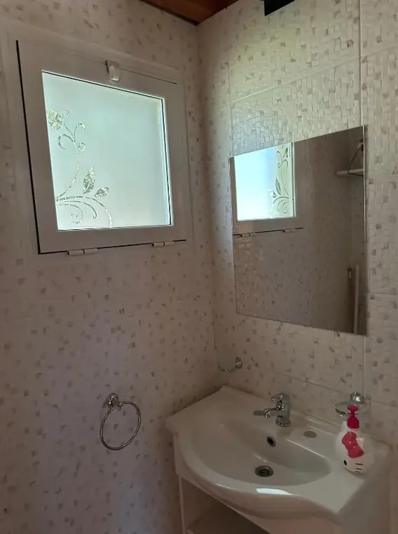 Cabaña Las Luisa espejo del baño