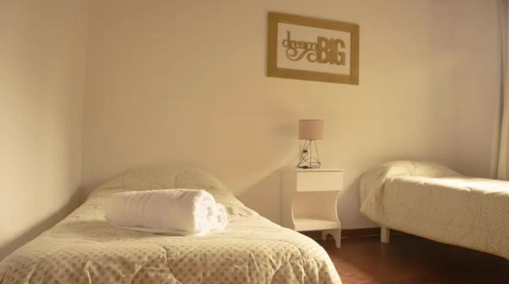 Cabañas Aire Fresco cama con toallas