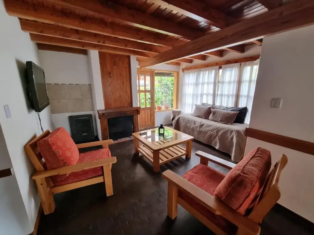 Cabañas del Lácar sala de estar