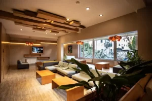 Hotel Eco Ski by Bund sala de estar