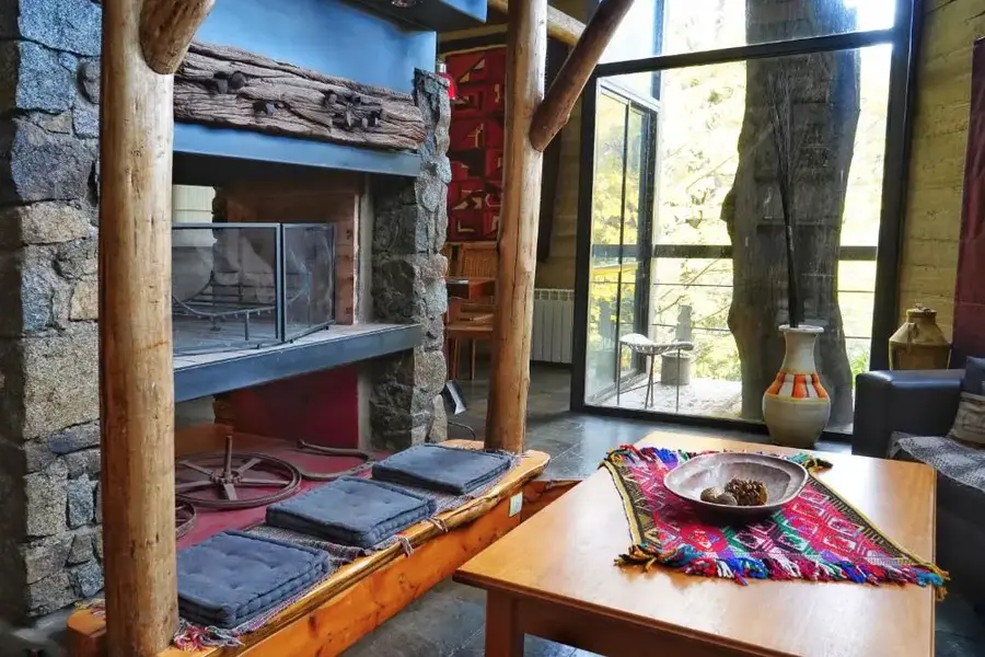 Cabañas Altos del Alma chimenea