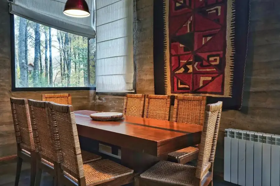 Cabañas Altos del Alma mesa para comer