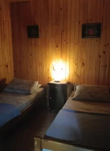 Cabañas El Descanso camas individuales