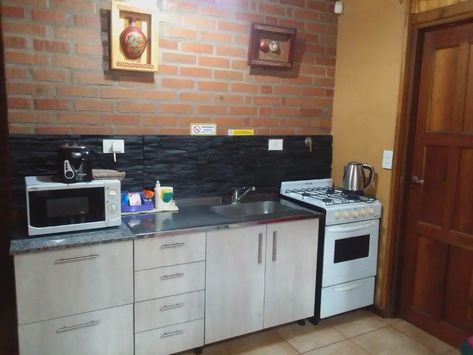 Cabañas El Descanso cocina