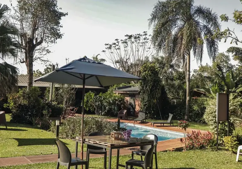 Cabañas El Descanso jardín