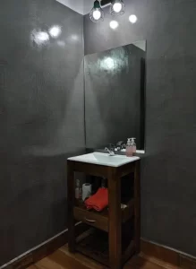 Casa de Toto espejo del baño