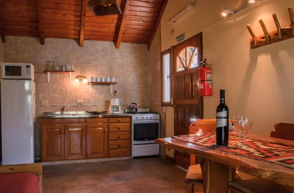 Cabañas Arcángeles cocina