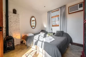 Casa Dorrego 2211 camas individuales con toallas