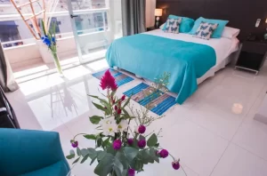 Departamentos Soho Luxury Suites cama doble