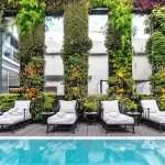 Hotel 1828 Smart sillones de la pileta