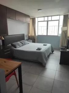 Departamento Bonarda cama doble con toallas