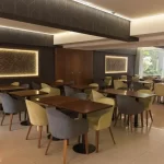 Hotel Urbana Class mesas para comer
