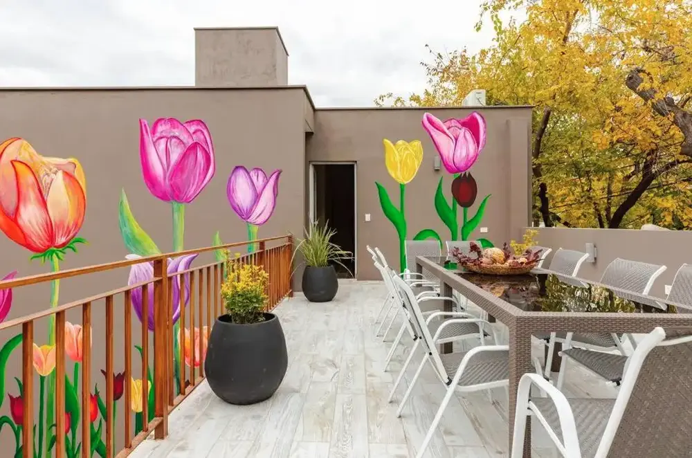 Casa Los Tulipanes terraza